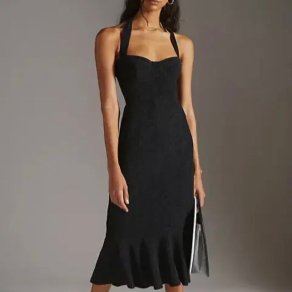 NWT-ANTHROPOLOGIE HALTER DRESS - Picture 2 of 7